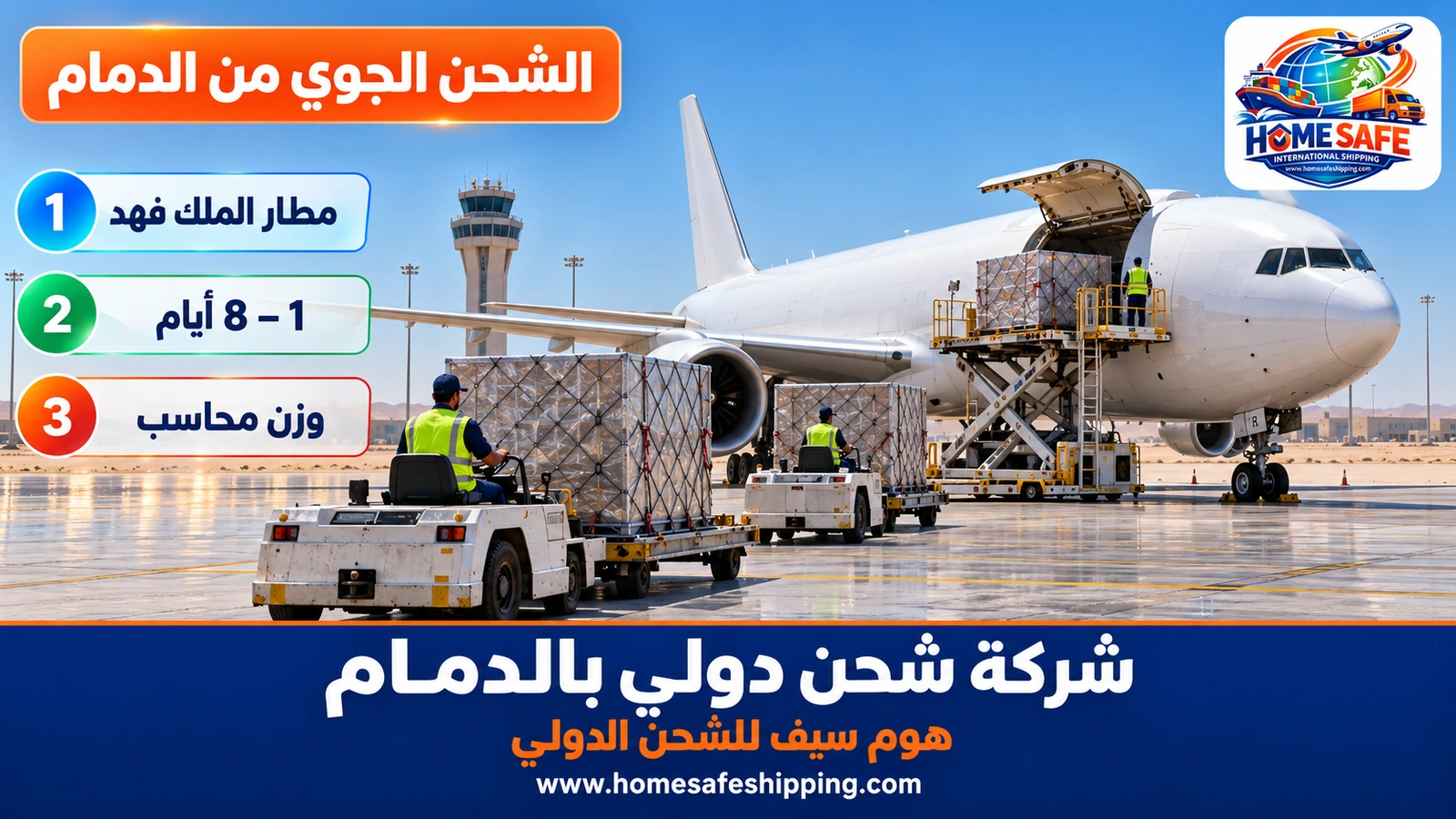 الشحن الجوي الدولي من الدمام