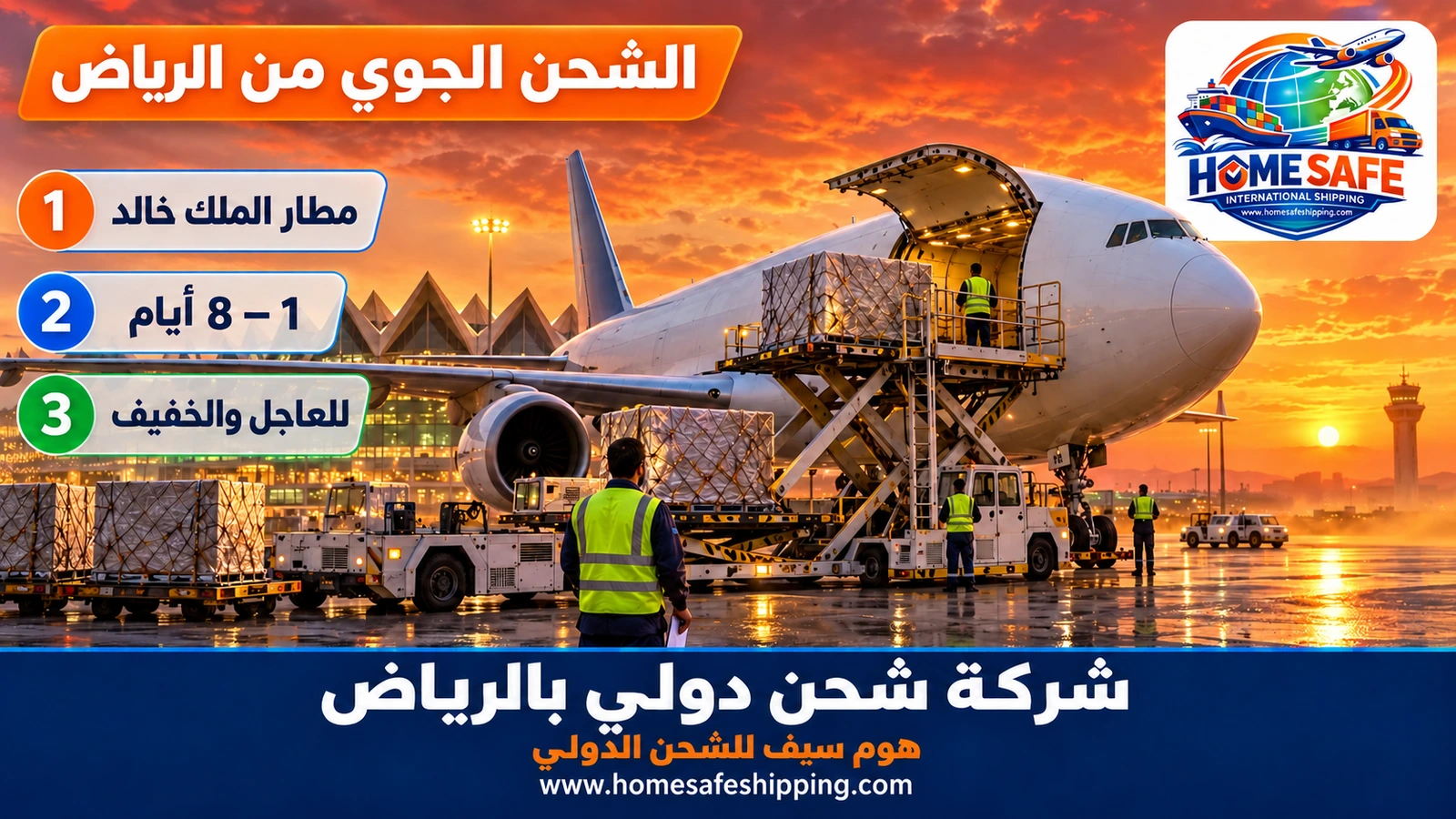 الشحن الجوي الدولي من الرياض