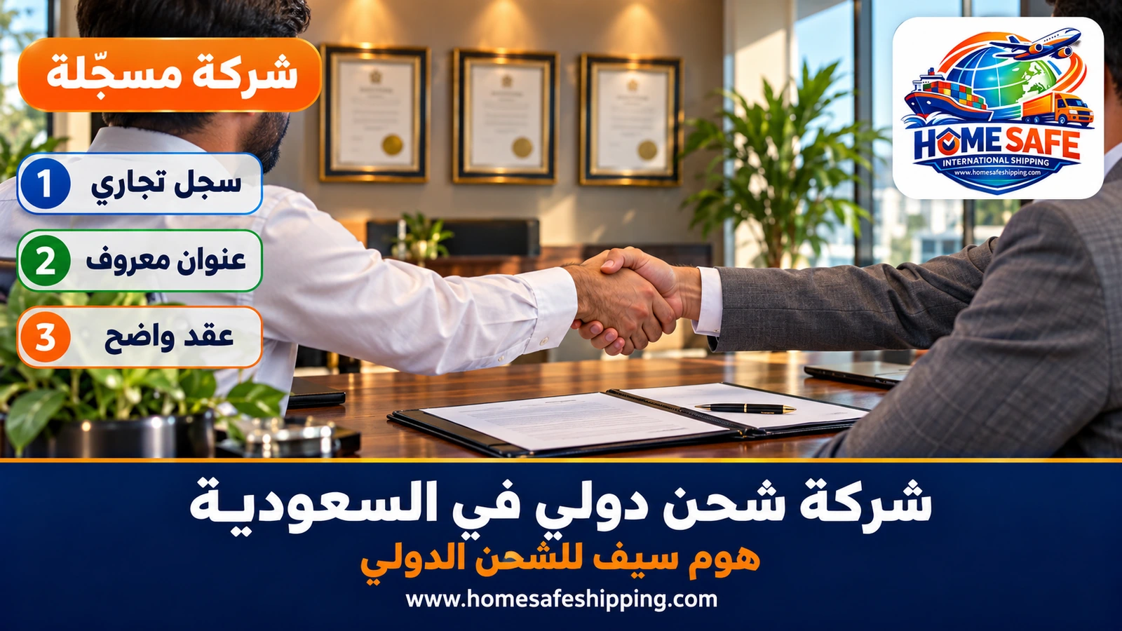 شركة شحن دولي مسجّلة في السعودية