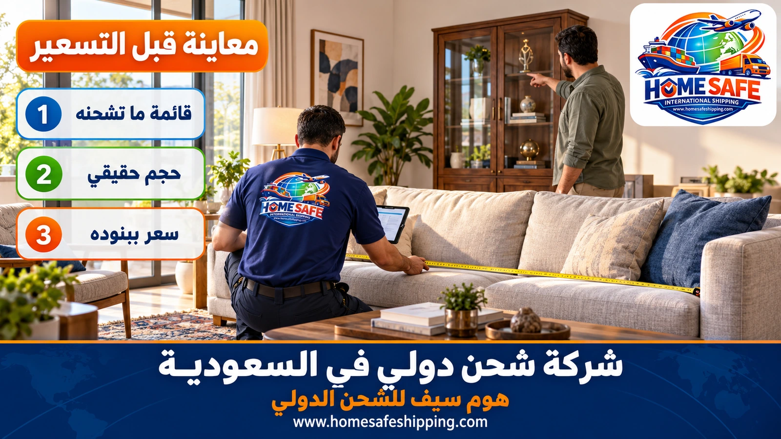 معاينة الشحنة قبل تسعير الشحن الدولي