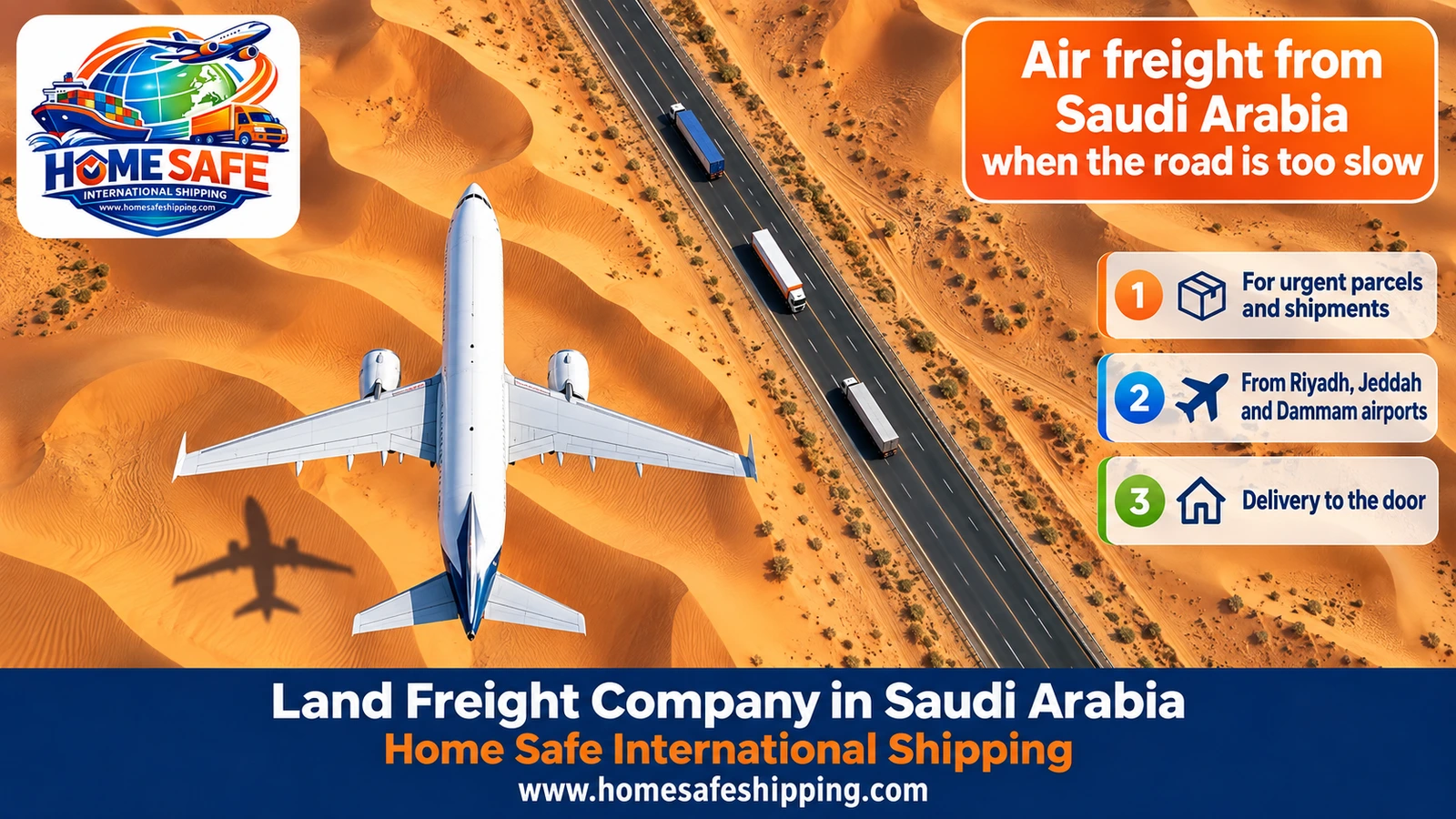 Air freight from Saudi Arabia when the road is too slow