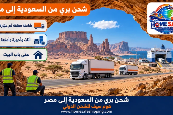 شحن بري من السعودية إلى مصر