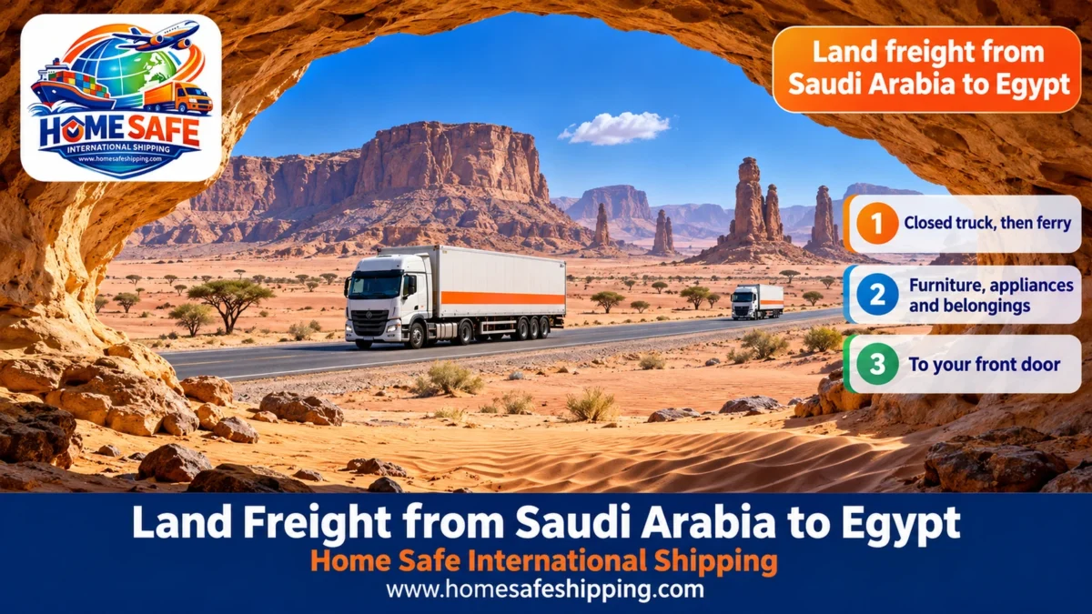 Land Freight from Saudi Arabia to Egypt