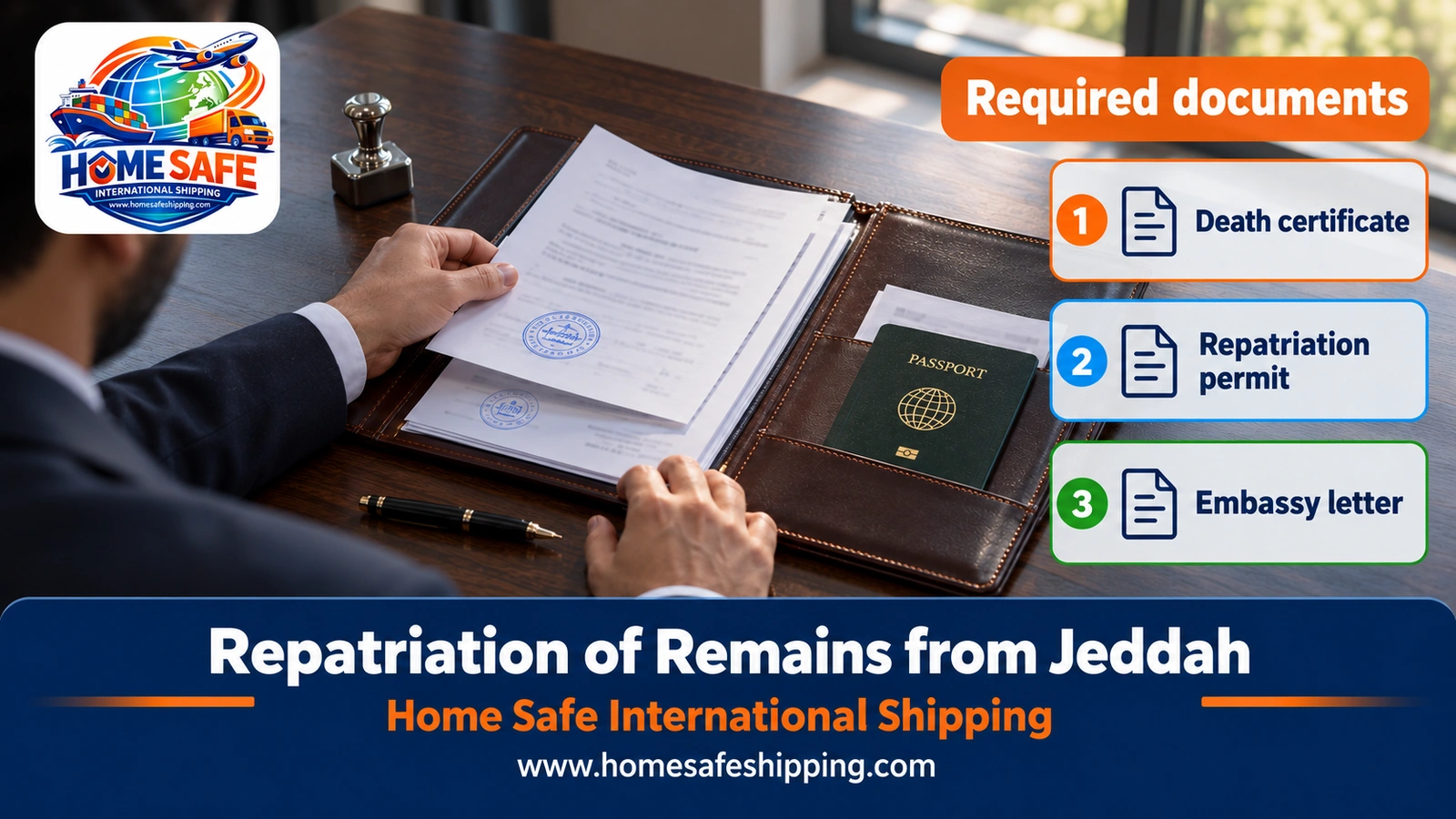 Documents for repatriating remains from Saudi Arabia