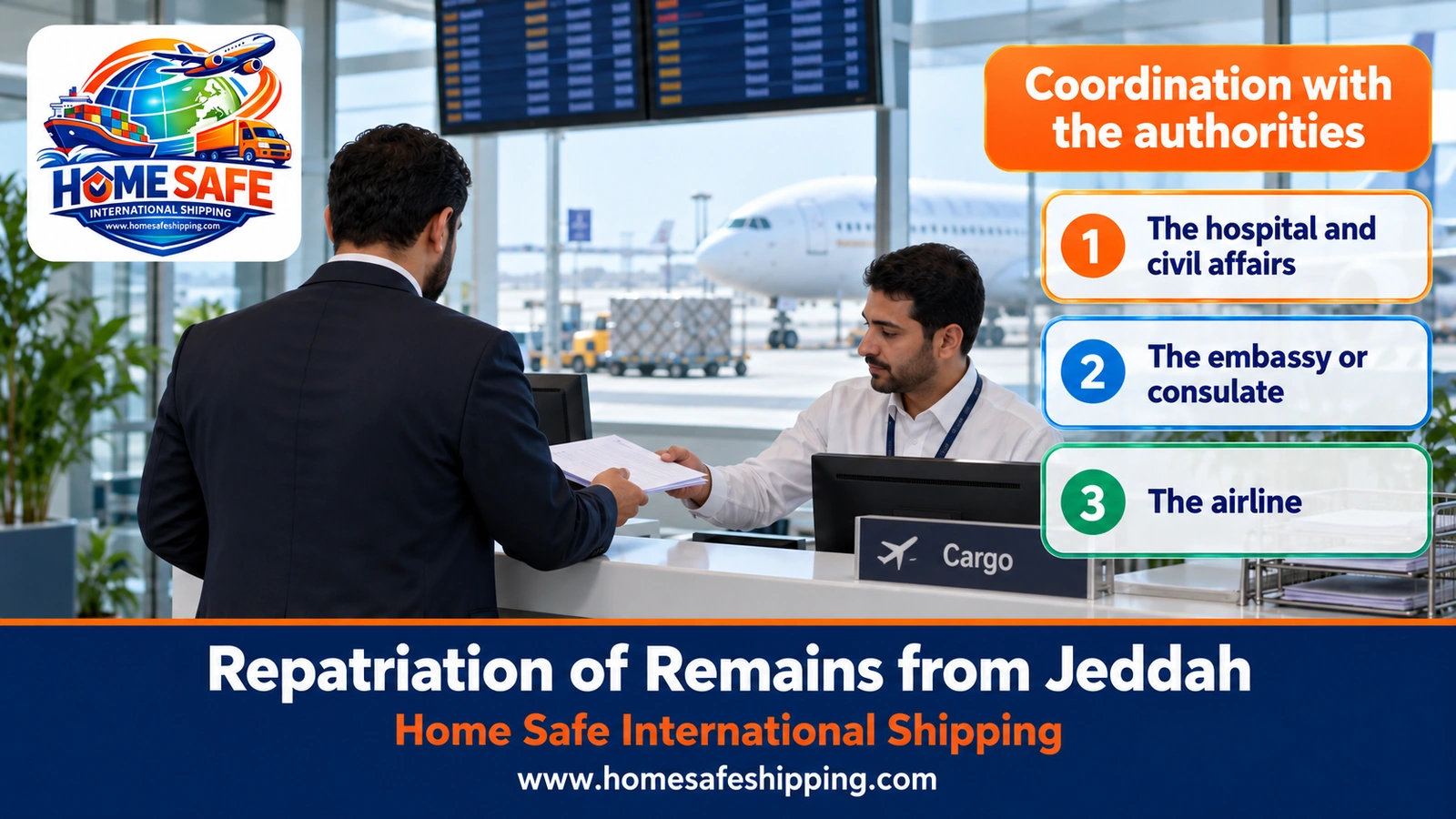 Coordinating with the airline and the embassy for repatriation