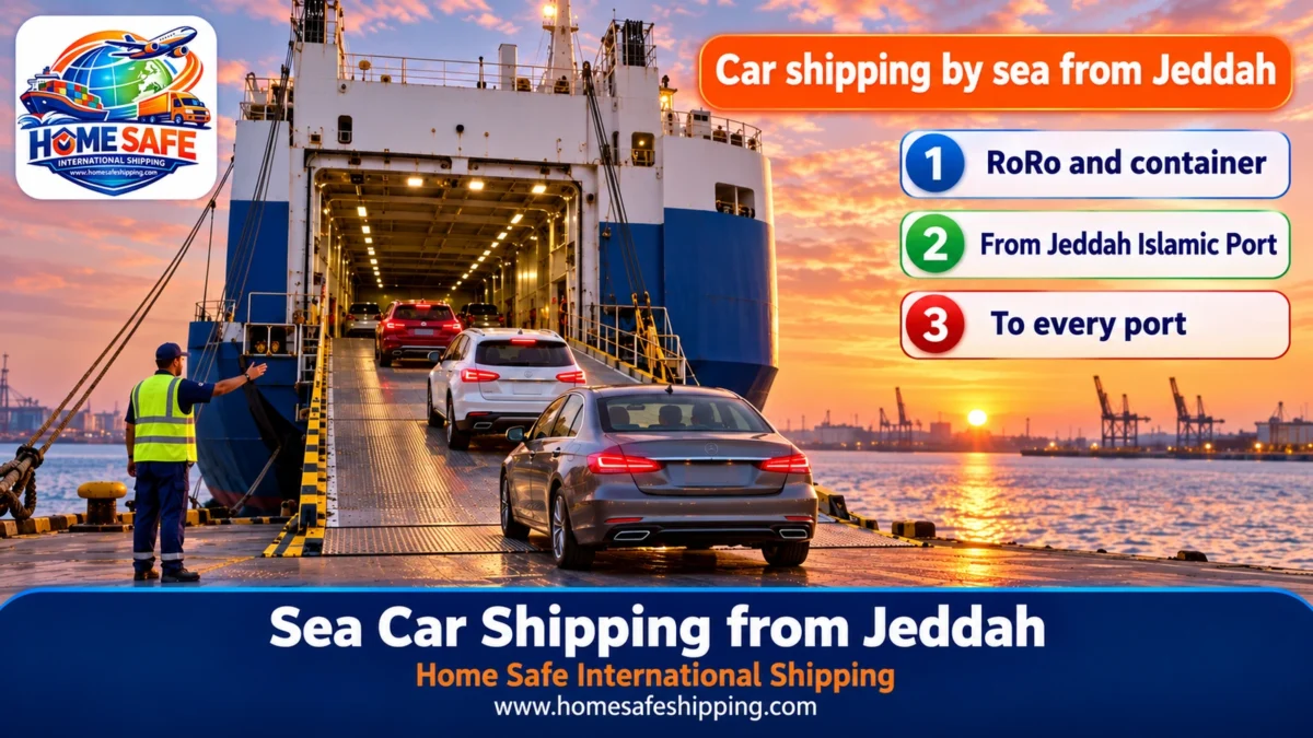 Sea car shipping from Jeddah on RoRo vessels
