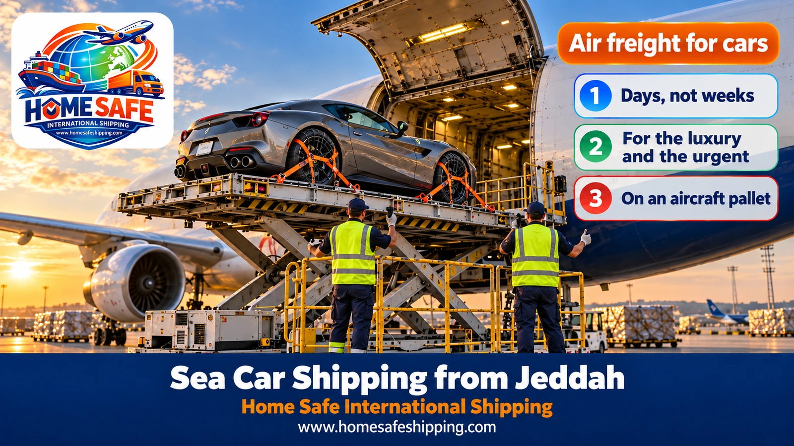 Air freight for cars from Jeddah