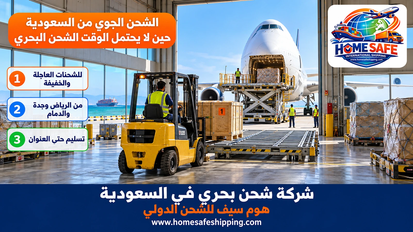 الشحن الجوي من السعودية حين لا يحتمل الوقت الشحن البحري