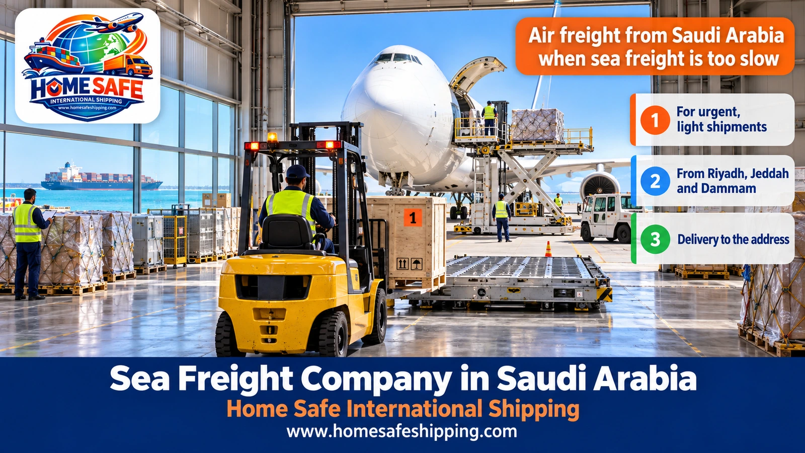 Air freight from Saudi Arabia when sea freight is too slow