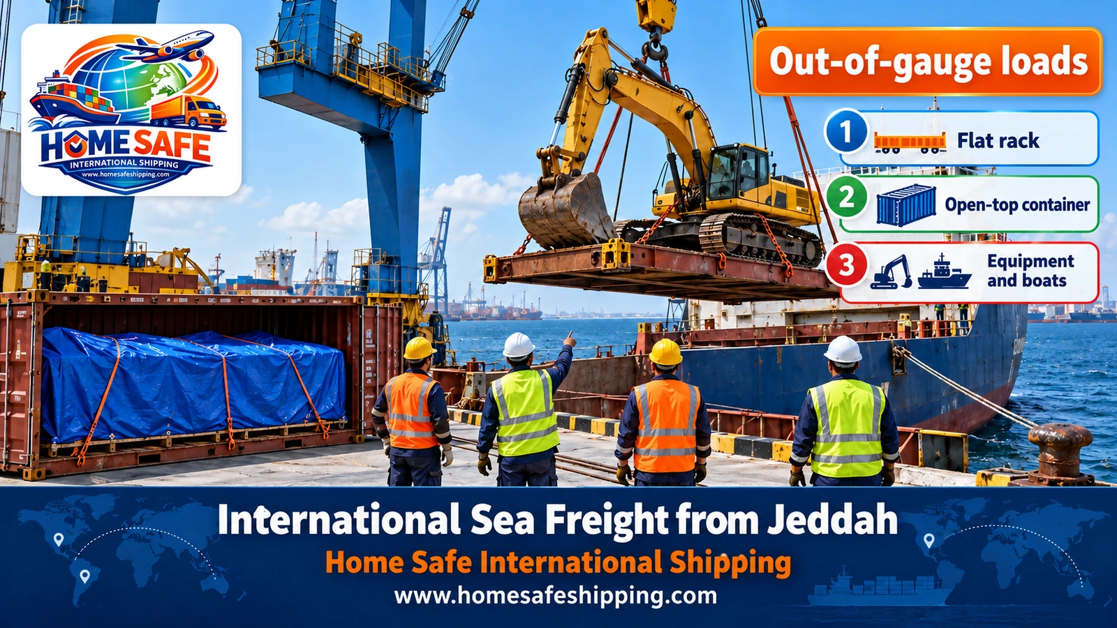Shipping out-of-gauge loads by sea from Jeddah