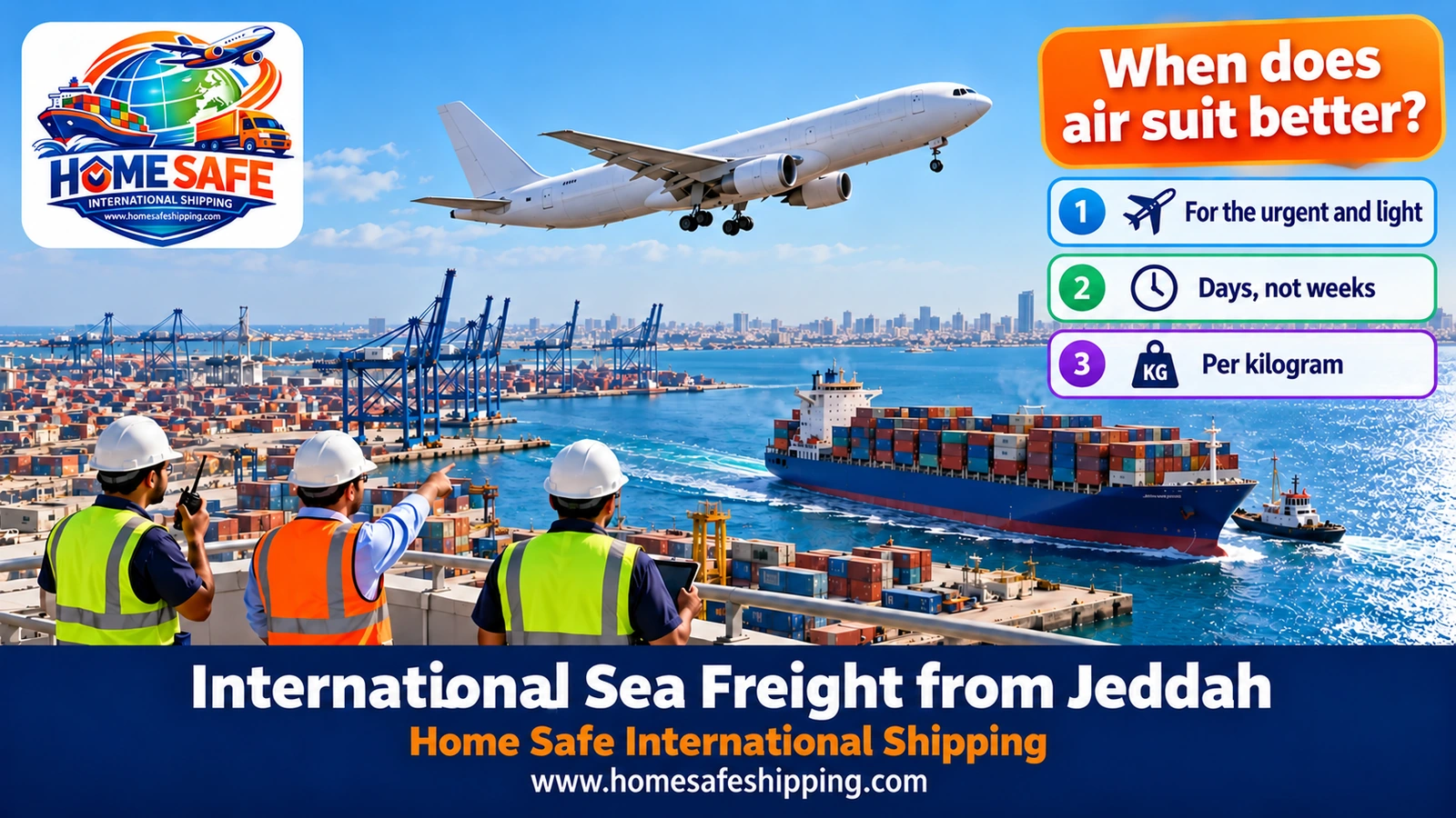 Air and sea freight from Jeddah