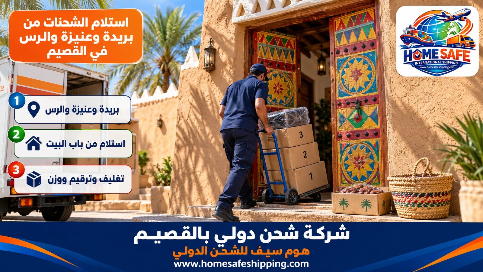استلام الشحنات من بريدة وعنيزة والرس في القصيم