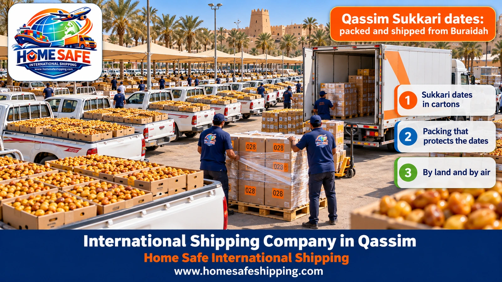 Qassim Sukkari dates: packed and shipped from Buraidah