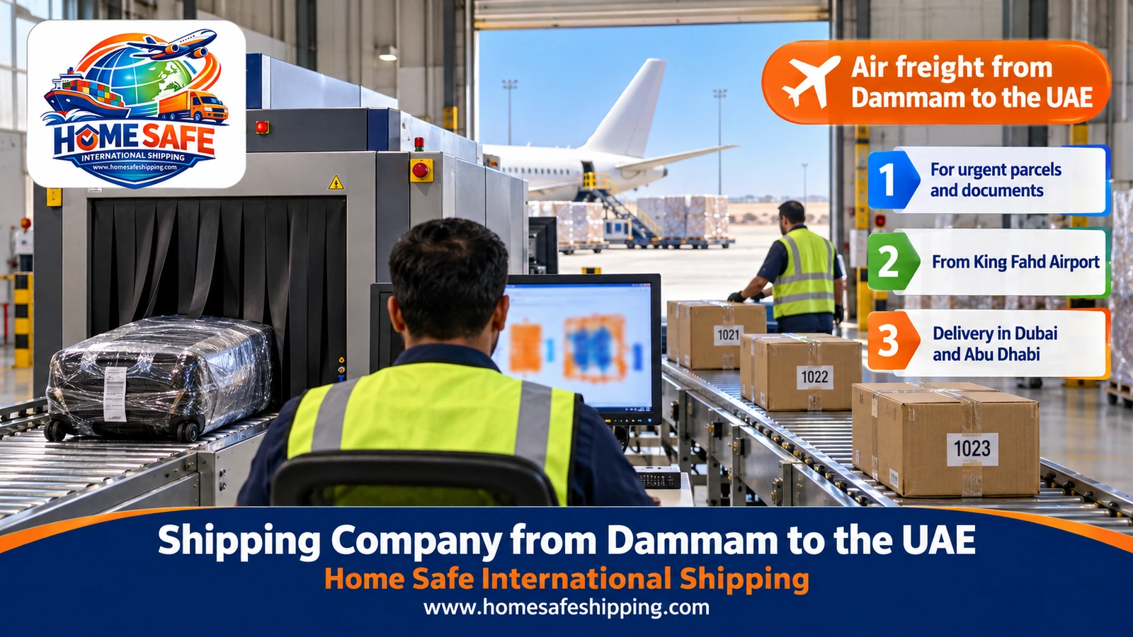 Air freight from Dammam to the UAE