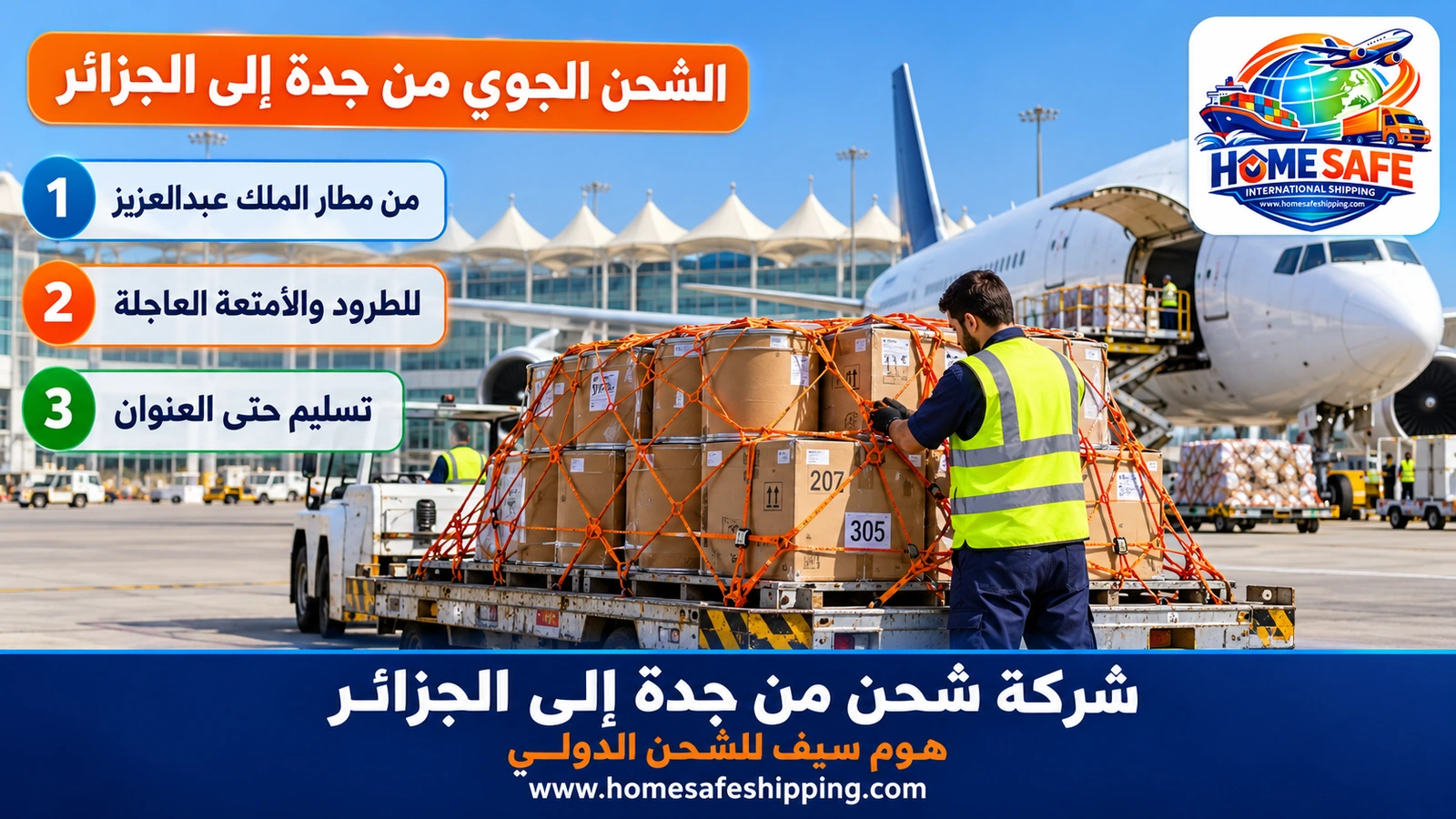 الشحن الجوي من جدة إلى الجزائر