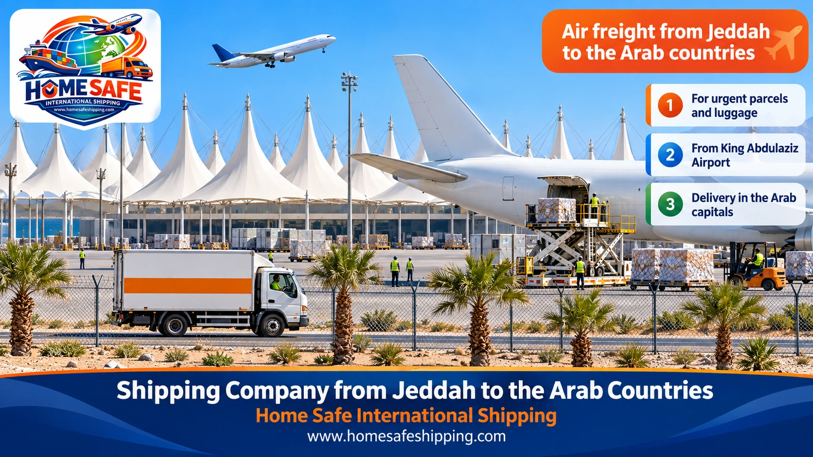 Air freight from Jeddah to the Arab countries