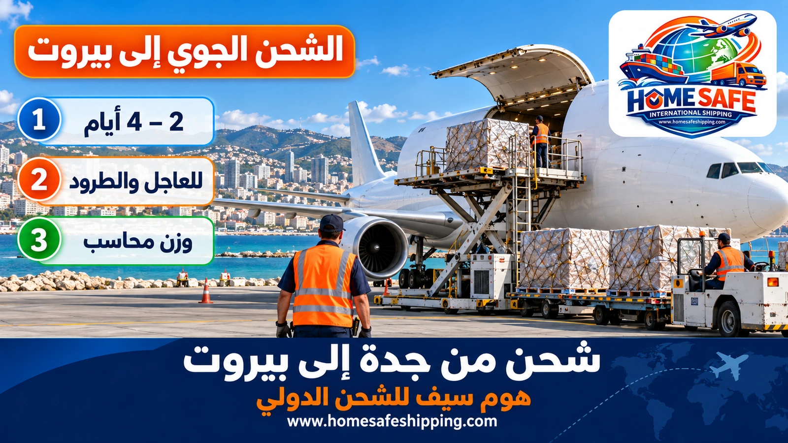 الشحن الجوي من جدة إلى بيروت