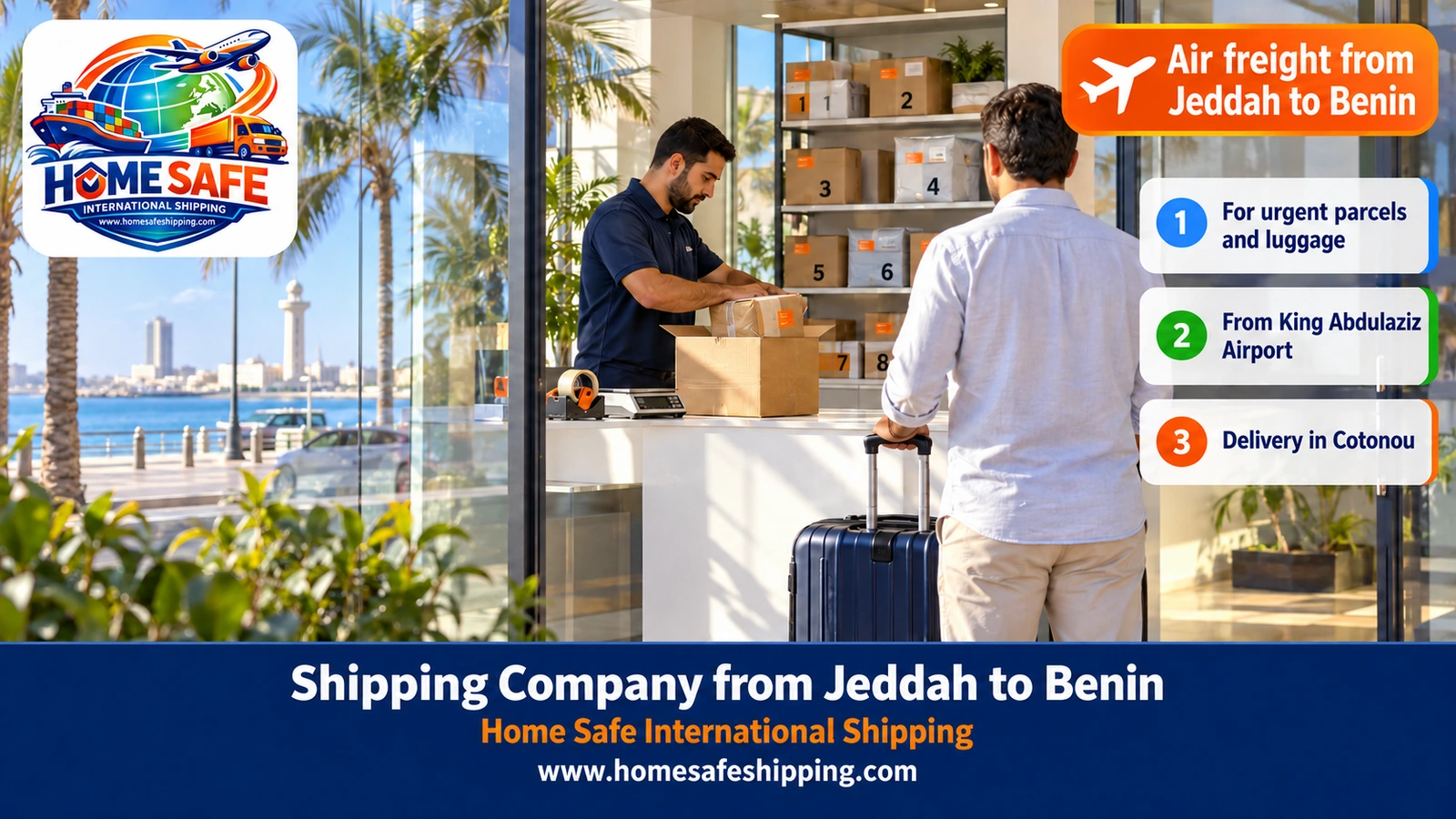 Air freight from Jeddah to Benin