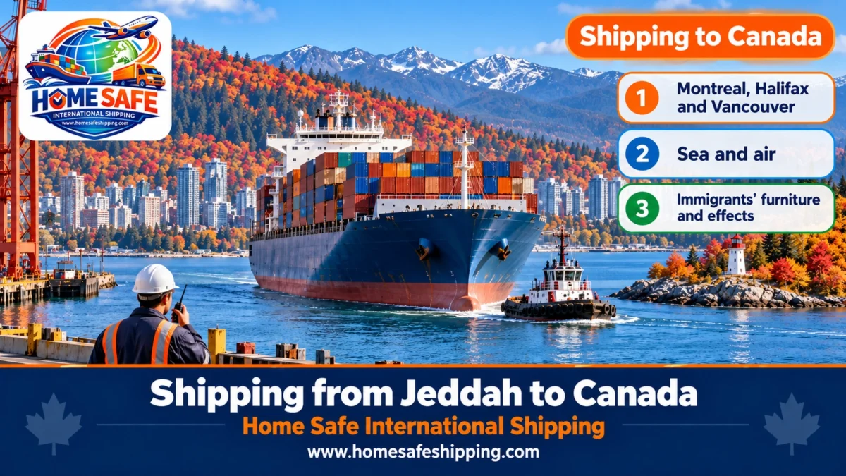 Shipping from Jeddah to Canada by sea
