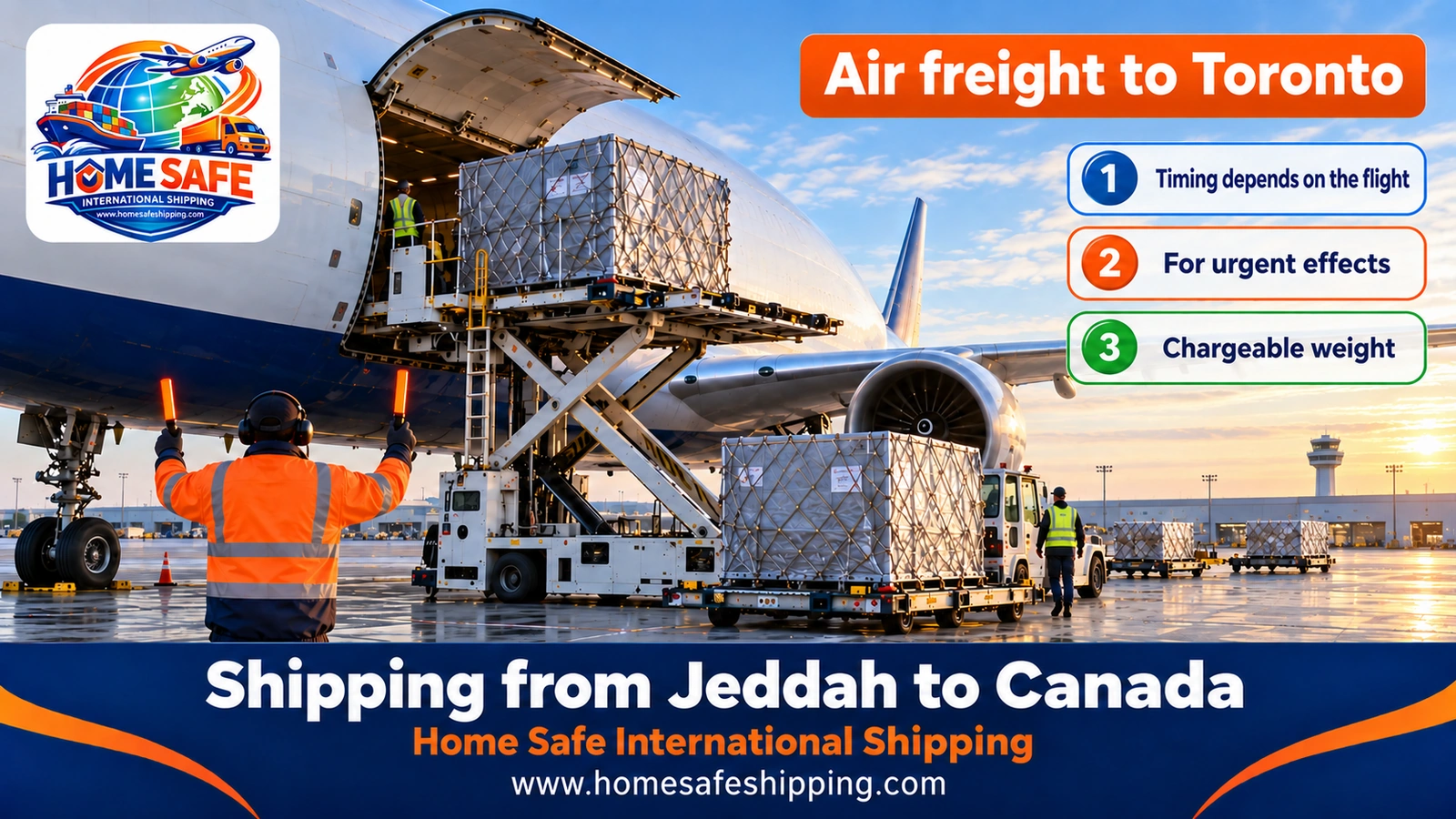 Air freight from Jeddah to Toronto