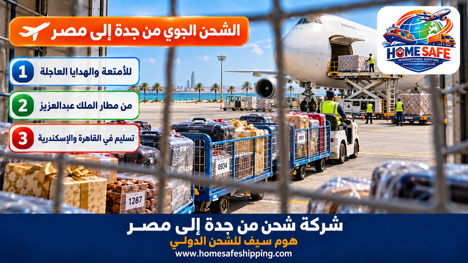 الشحن الجوي من جدة إلى مصر