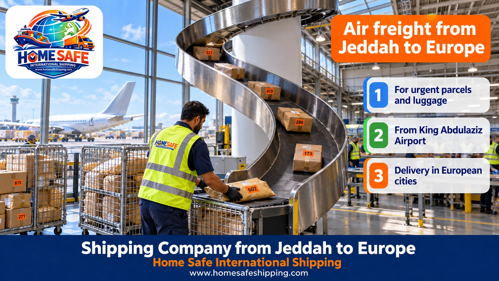 Air freight from Jeddah to Europe