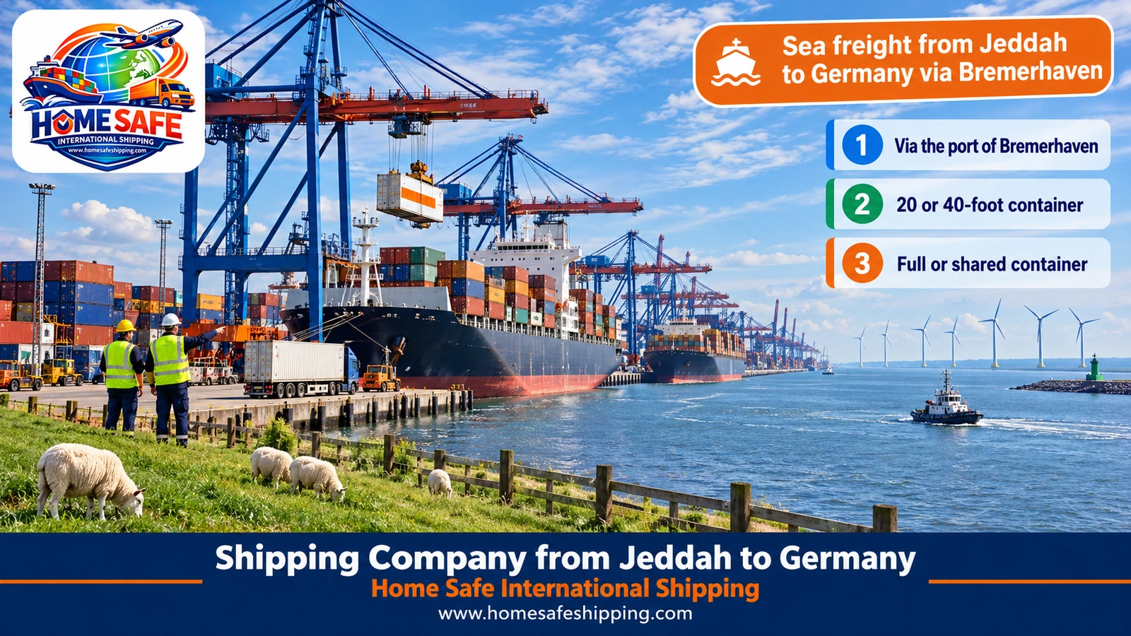 Sea freight from Jeddah to Germany via Bremerhaven