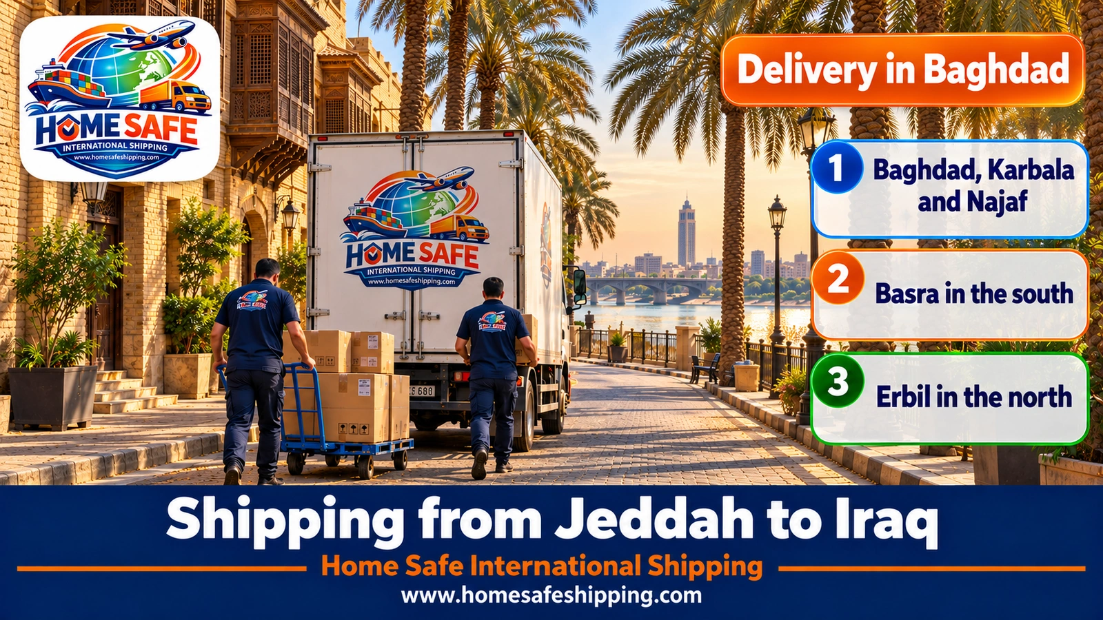 Delivering shipments in Baghdad