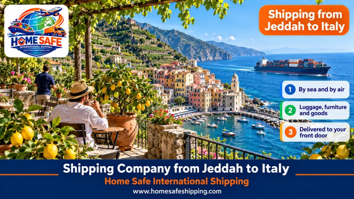 Shipping Company from Jeddah to Italy