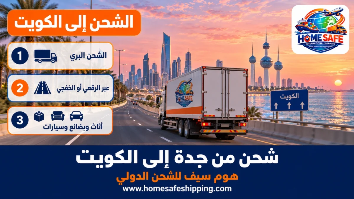 شحن من جدة إلى الكويت براً