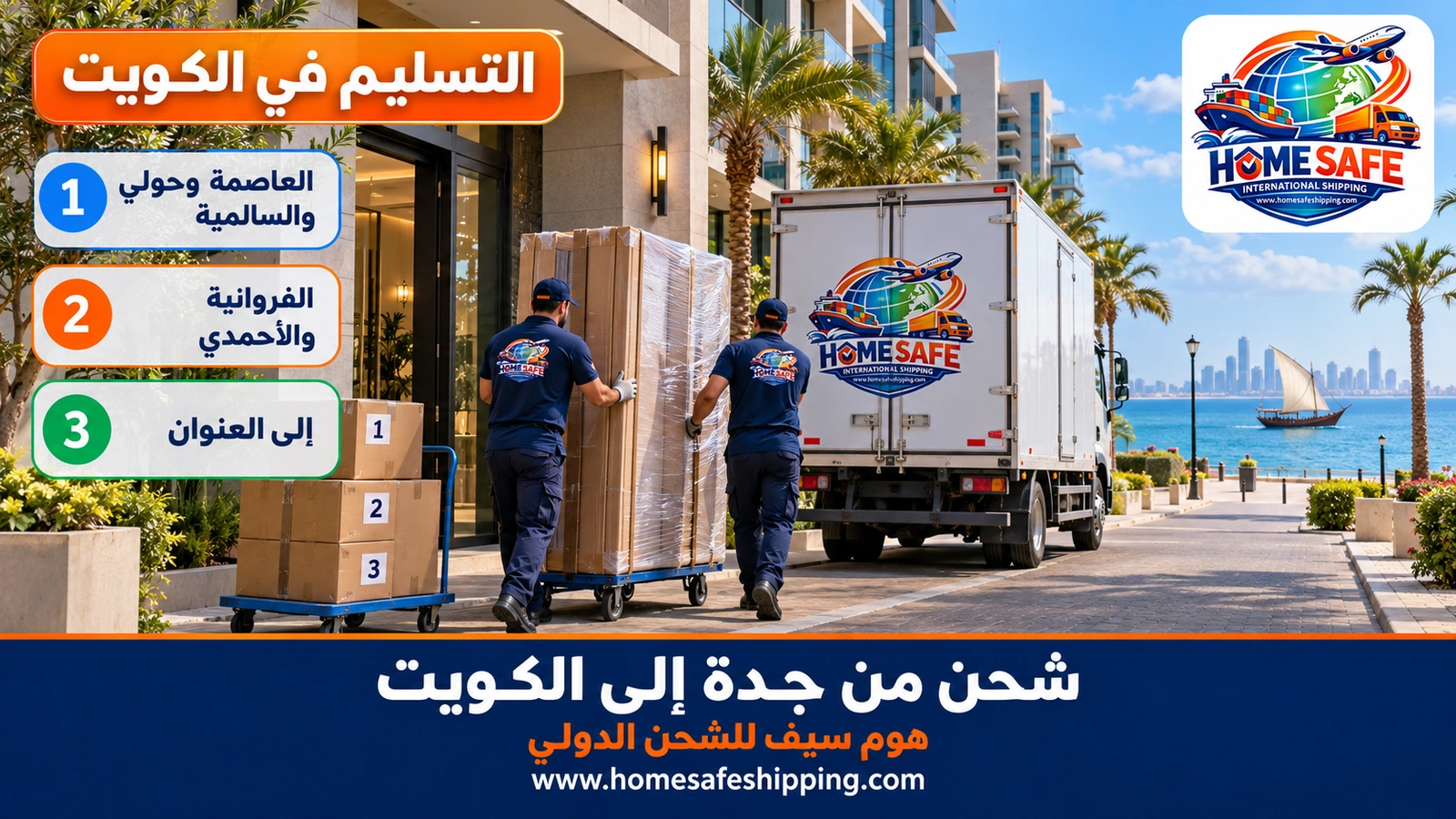 تسليم الشحنات في الكويت