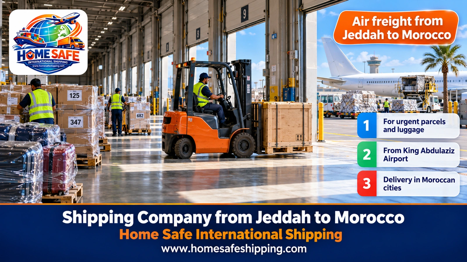 Air freight from Jeddah to Morocco