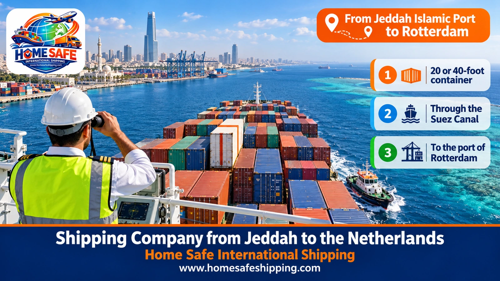 From Jeddah Islamic Port to Rotterdam