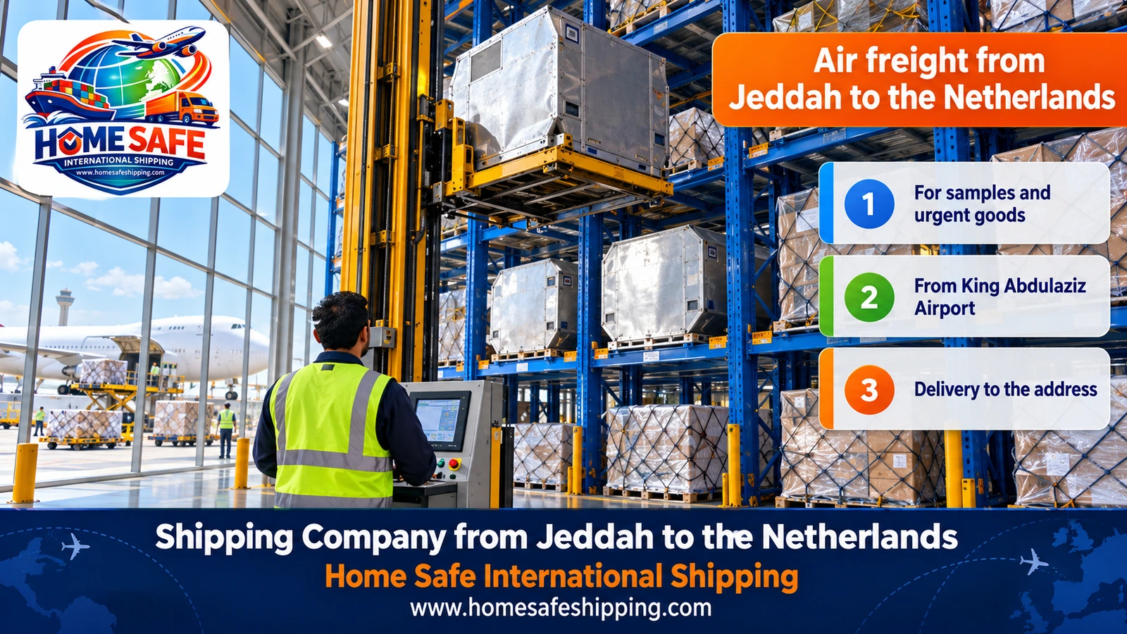 Air freight from Jeddah to the Netherlands