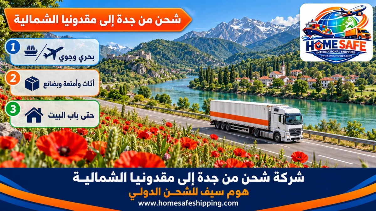 شركة شحن من جدة إلى مقدونيا الشمالية