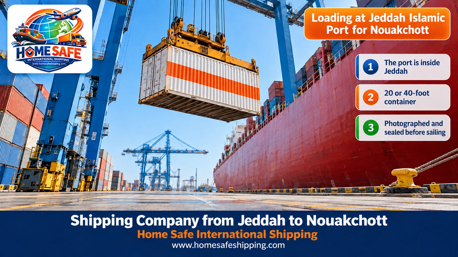 Loading at Jeddah Islamic Port for Nouakchott