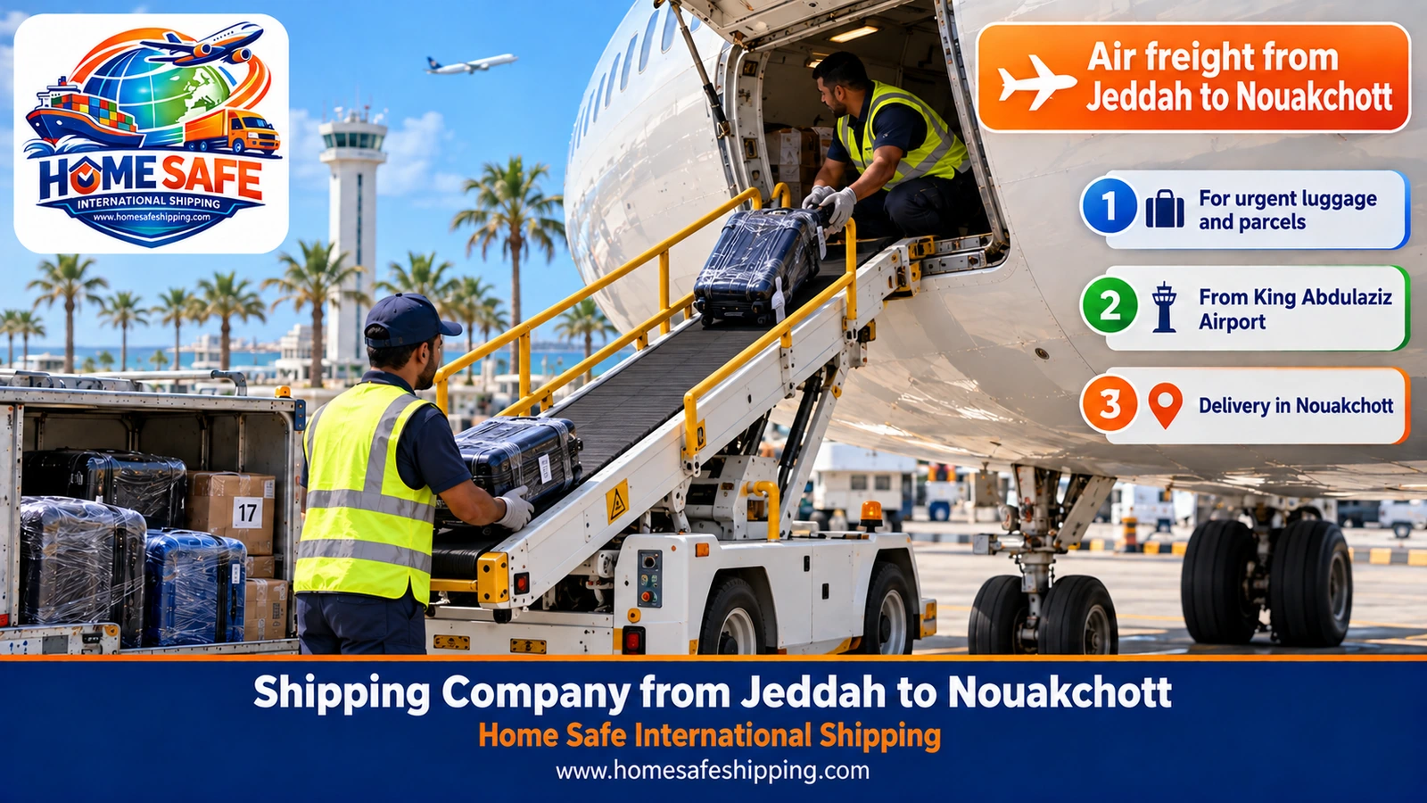 Air freight from Jeddah to Nouakchott