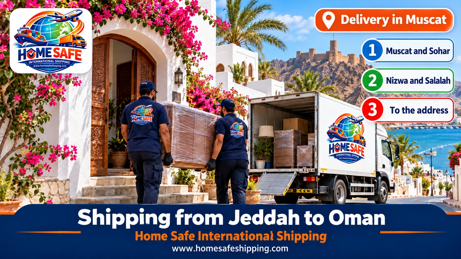 Delivering shipments in Muscat and the cities of Oman