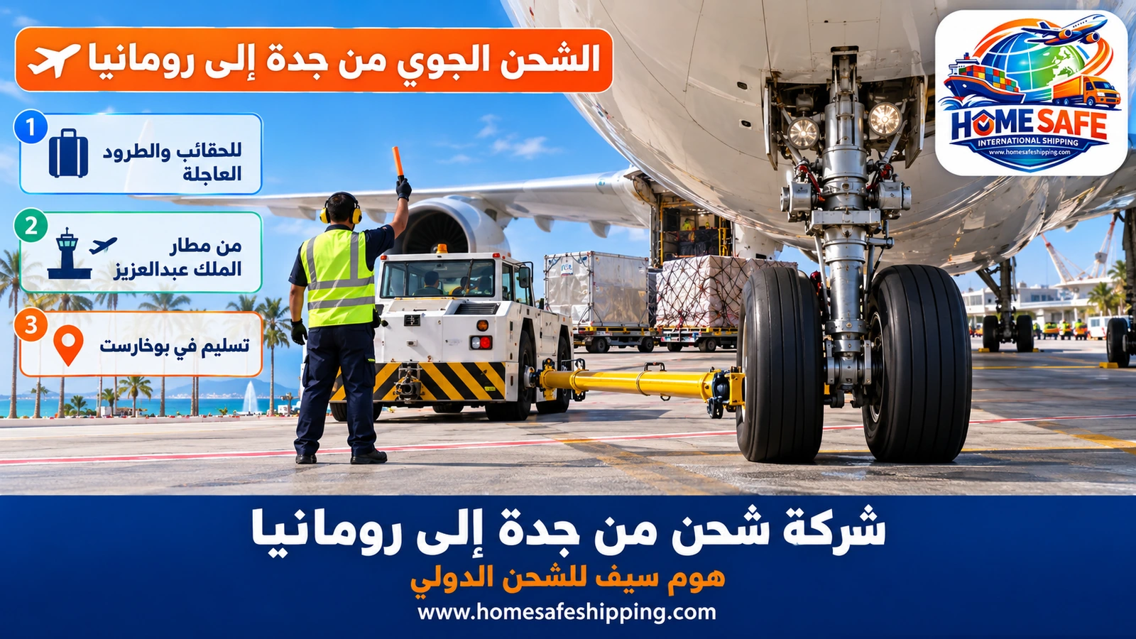 الشحن الجوي من جدة إلى رومانيا