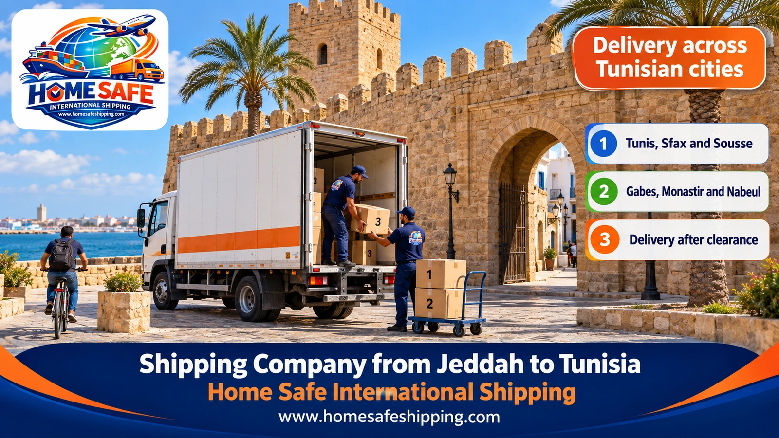 Delivery across Tunisian cities