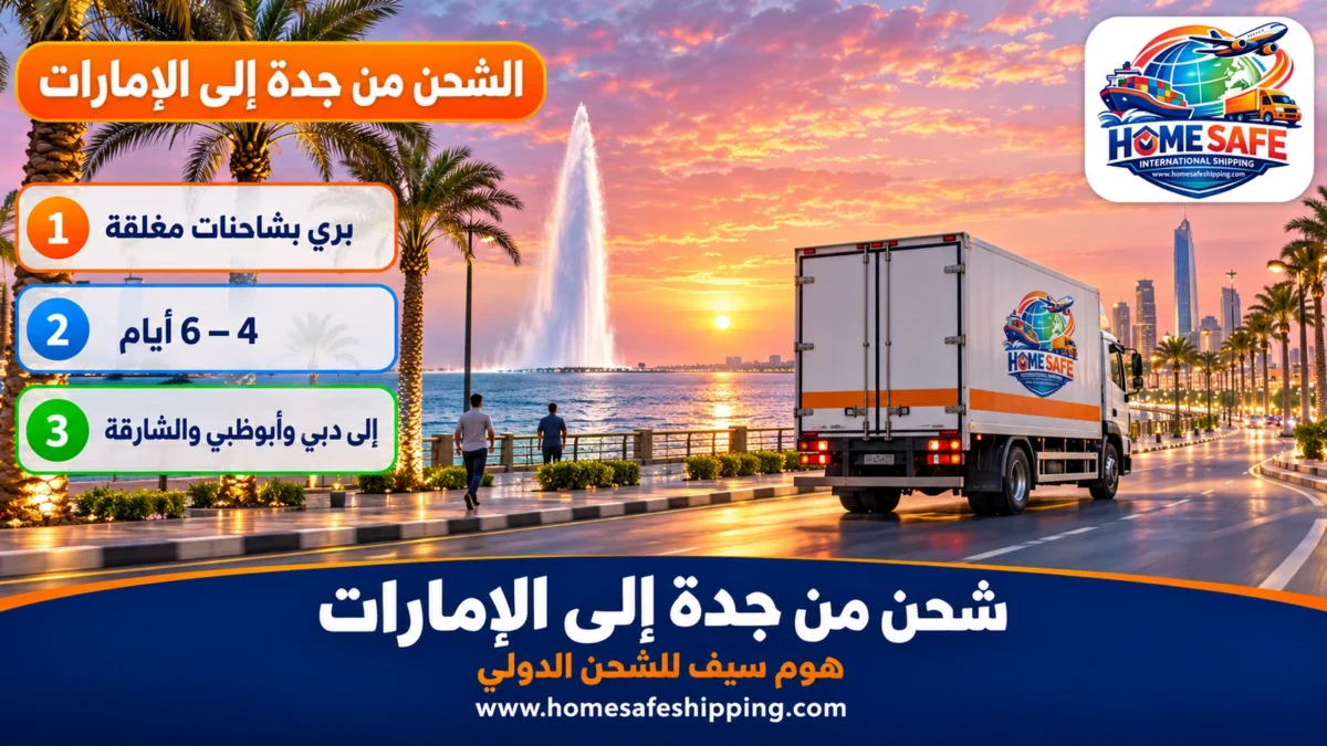 شحن من جدة إلى الإمارات براً