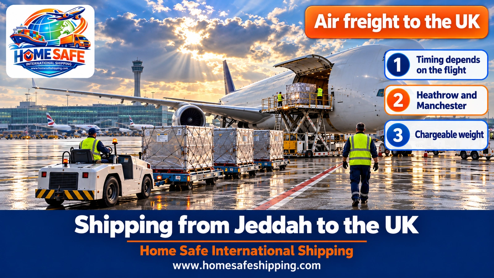Air freight from Jeddah to the UK
