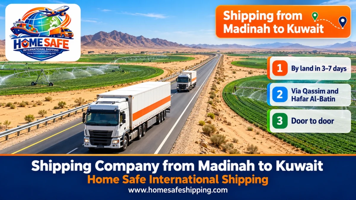 Shipping company from Madinah to Kuwait