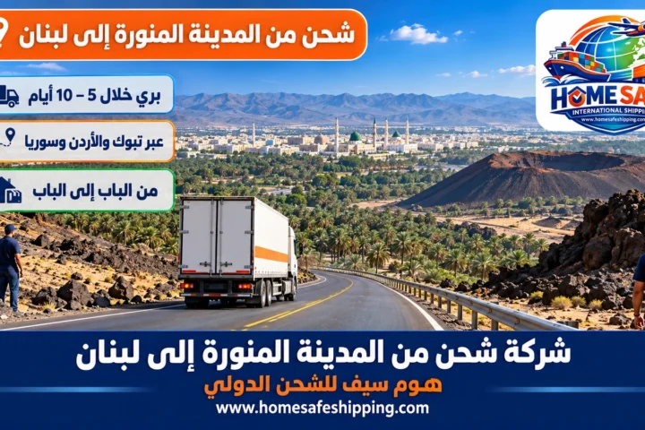 شركة شحن من المدينة المنورة إلى لبنان
