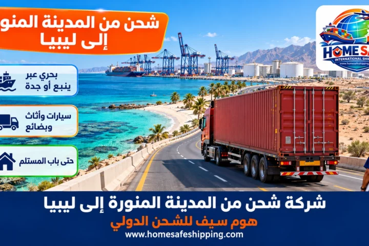 شركة شحن من المدينة المنورة إلى ليبيا