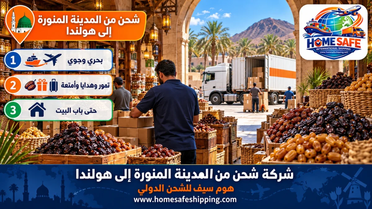 شركة شحن من المدينة المنورة إلى هولندا