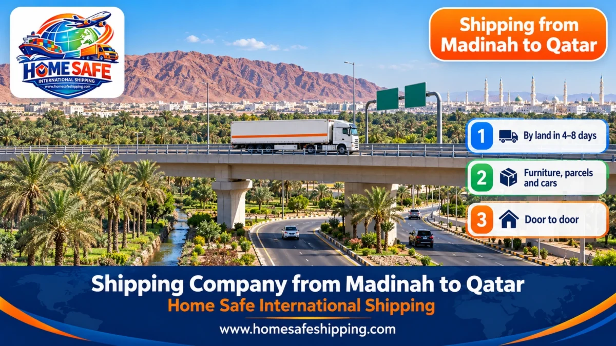 Shipping company from Madinah to Qatar