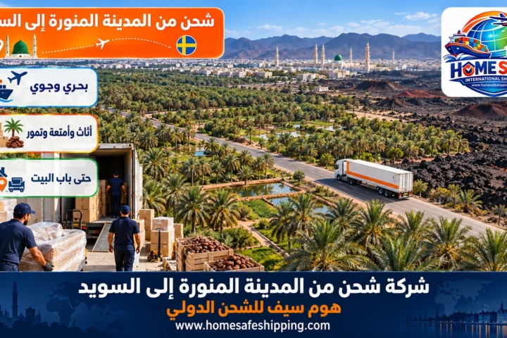 شركة شحن من المدينة المنورة إلى السويد