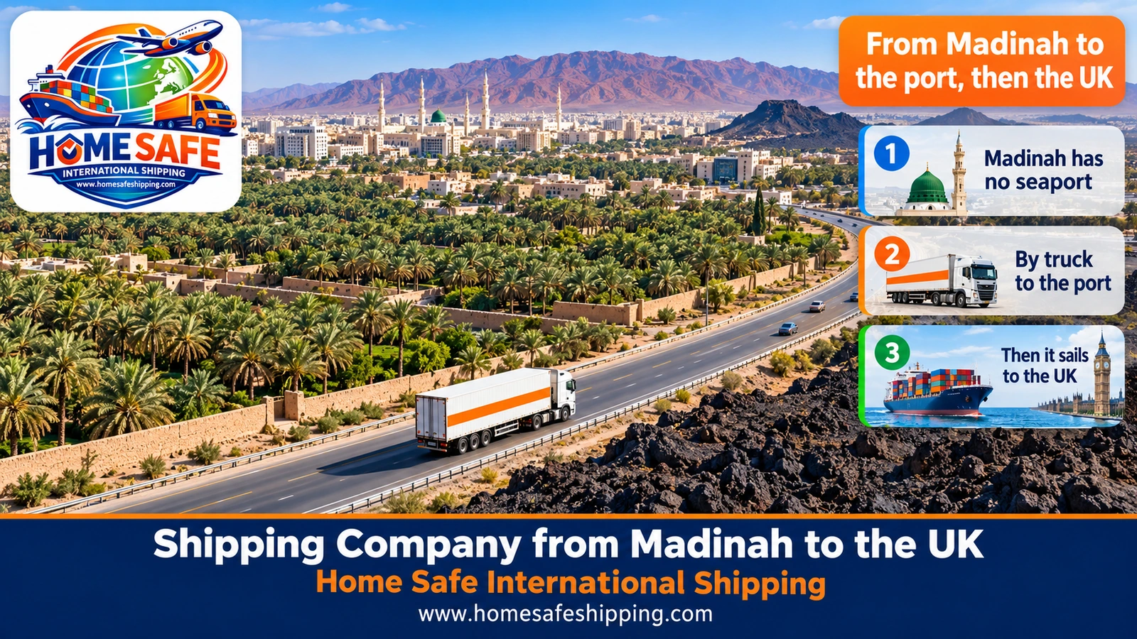 From Madinah to the port, then the UK