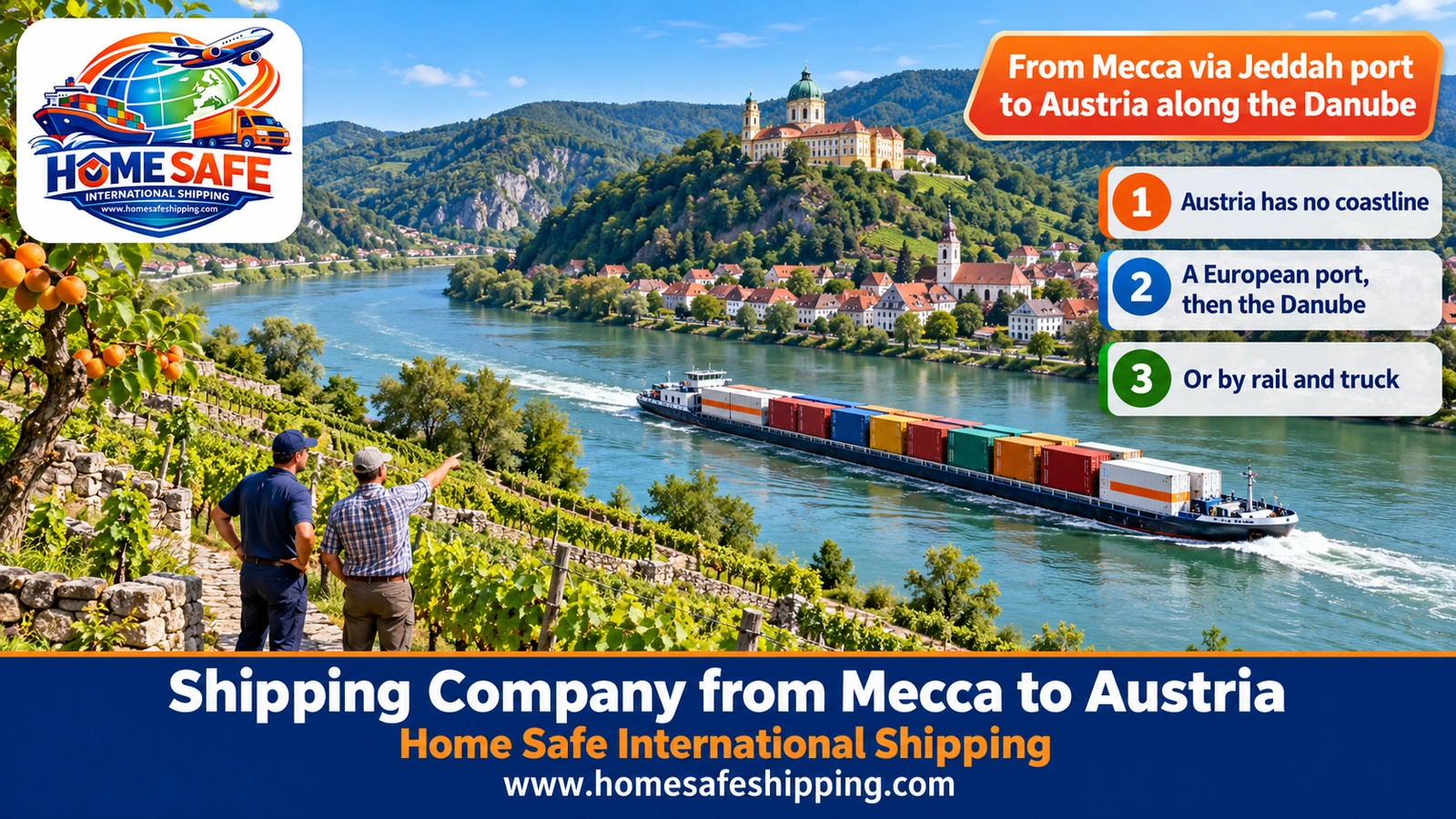 From Mecca via Jeddah port to Austria along the Danube